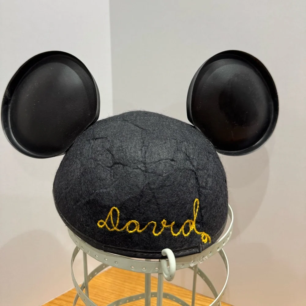 Disney vintage Mickey Mouse Ears Hat child size with name David embroidered